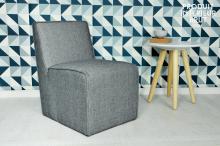 FAUTEUIL ALBORG TISSU GRIS