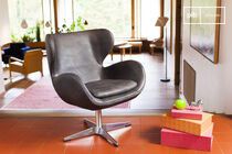 Fauteuil vintage en cuir  Orchestra