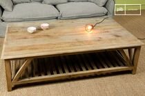 Grande table basse en bois massif  Cadynam